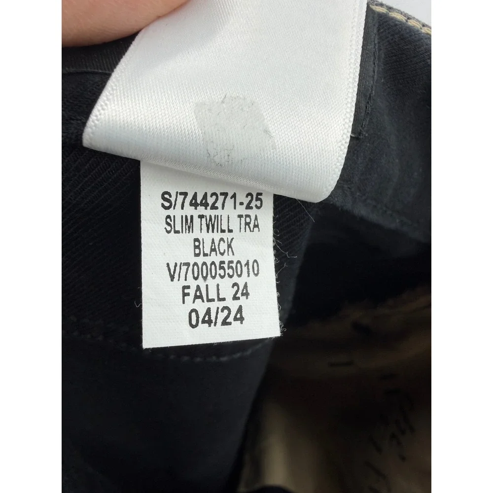 Banana Republic Traveler Slim Twill Pants Mens 33x32 Black 744271-25 Stretch